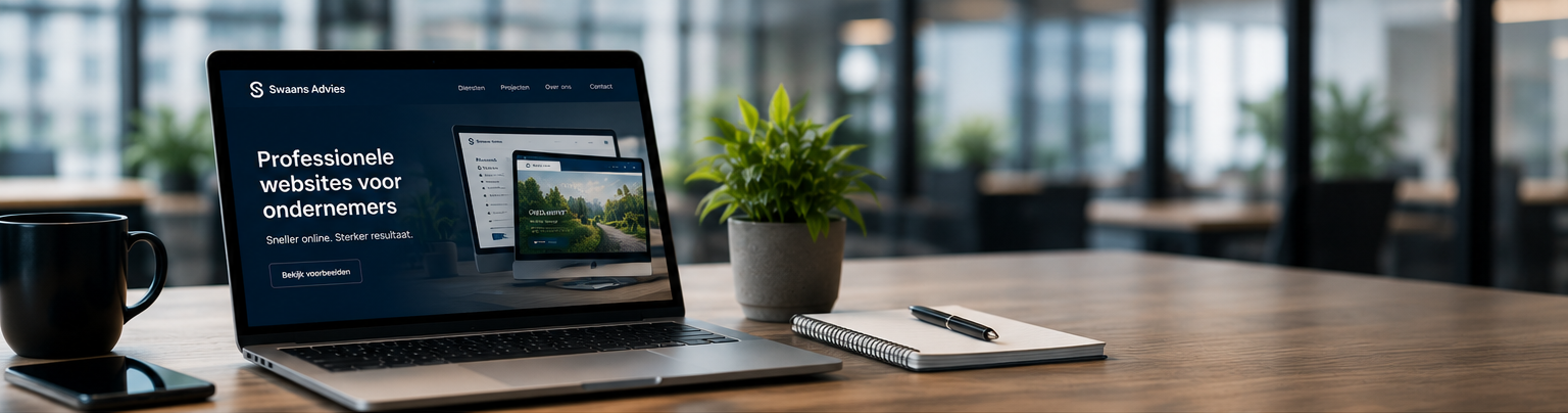 Professionele website ontwikkeld door Swaans Advies